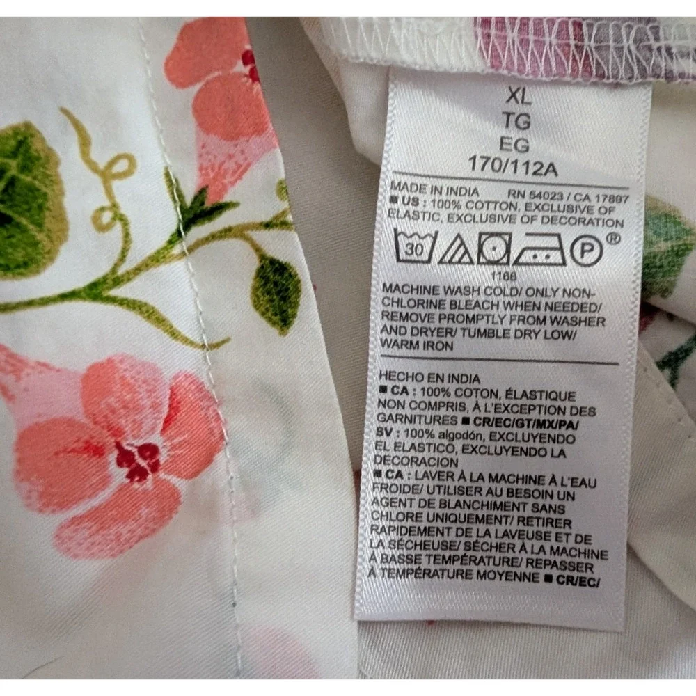 Old Navy sz XL Midi length Dress tank vegetable fruit garden theme cotton 0396 - Picture 7 of 7